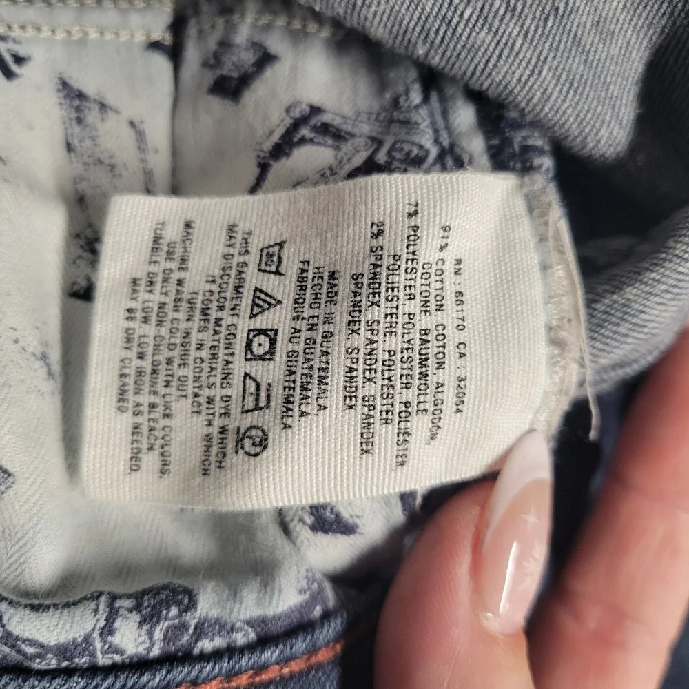 Pilcro and the Letterpress Flare Jeans Dark Wash Mid Rise Denim Size 24